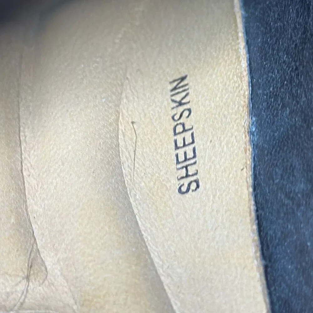 Johnston & Murphy Mens Wingtip Oxfords Brown SheepSkin Size 11‎